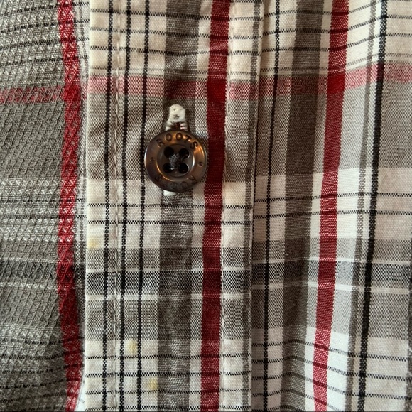 ROOTS 73 men’s size large plaid shirt - Picture 4 of 8